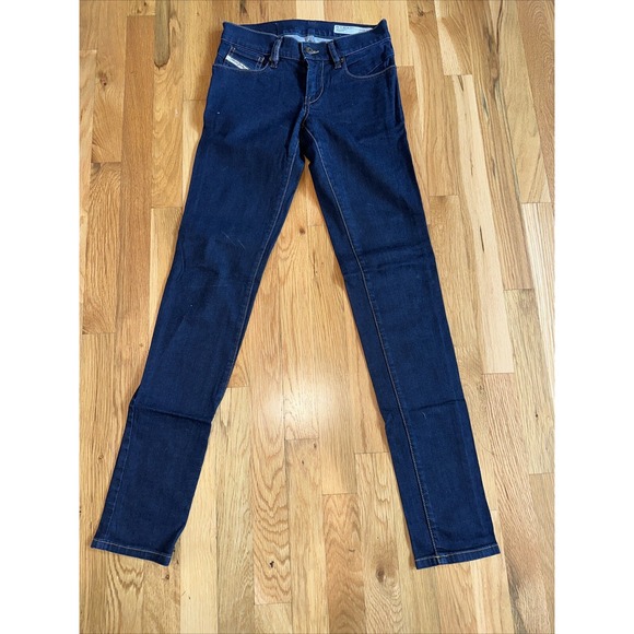 Diesel Denim - Diesel Industry Getlegg Woman 24X32 Blue Denim Jeans Stretch Slim Tapered.